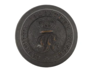 Button, Calcutta volontärgevär, före 1901