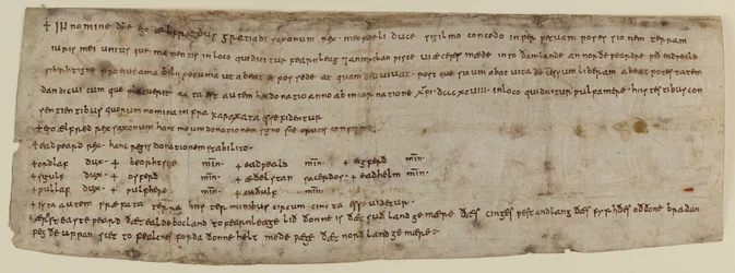 CCA-ChAnt/F/150 Charter of King Alfred, c898