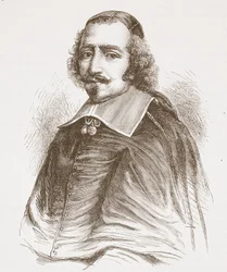 Kardinal Mazarin (från ett porträtt i Galleriet i Versailles), illustration från The History of Protestantism av James Aitken Wylie (1808-1890), pub. 1878