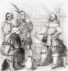 Snickare, haberdasher, vävare, färgare och gobelängmakare från Gamla England: Ett bildmuseum, pub. 1847