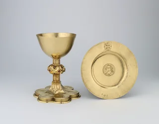Bägare och paten, 1507-08 (guld med emalj)