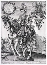Charles I som prins av Wales till häst, från 