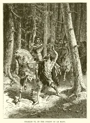 Charles VI i skogen Le Mans