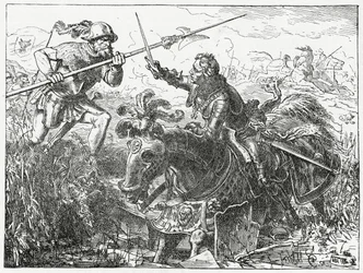 Karl den djärve, hertig av Bourgogne, vid slaget vid Nancy, 5 januari 1477, 1882