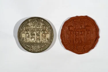 Cirkulär sigill med New College vapen (silver)