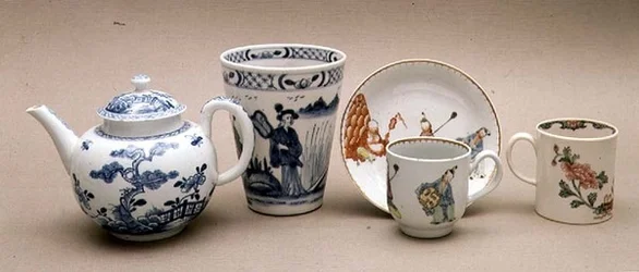 Samling af Liverpool porcelænsbrud