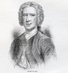 Commodore George Anson, 1:e baron Anson (1697-1762), 1744