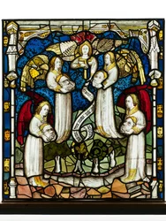 Bevarad panel från Great East Window på York Minster: 