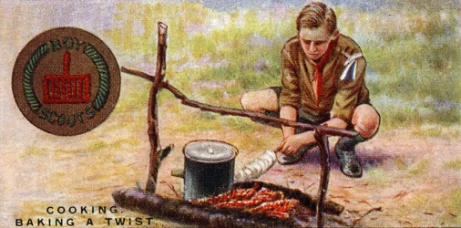 Cook Proficiency Badge for Scouts - Baking a Twist, 1929