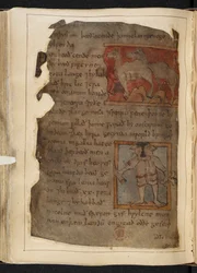 Cotton MS Vitellius A XV f.101v, Beowulf, från 