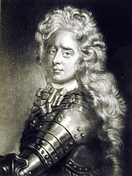 Greve Konismark (d.1686) illustration från Portraits of Characters Illustrious in British History, graverad av Richard Earlom (1743-1822) och Charles Turner (c.1773-1857) (mezzotint)