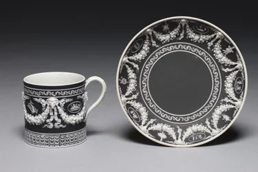 Kopp och fat, designad och tillverkad av Wedgwood Factory, c.1790