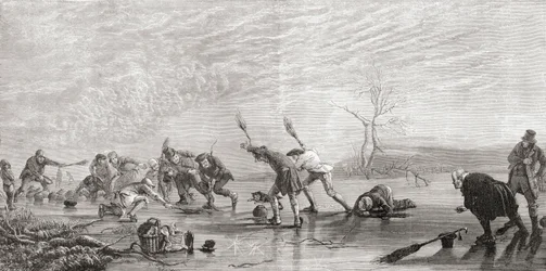 Curling på 1800-talet, från 