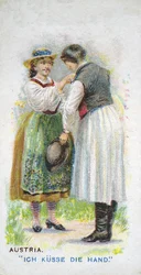 Sedvanlig hälsning i Österrike, 1907