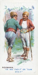 Sedvanlig hälsning i Rumänien, 1907