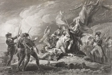 General Montgomerys död i slaget vid Quebec, 1775, från 