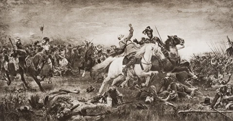 Death of Gustavus Adolphus, illustration från 