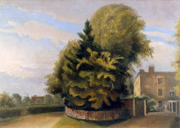 Down House from the North (olja på duk)