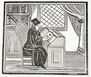 Dr John Faustus, illustration från Chap-books of the artonde århundrade av John Ashton, pub. 1882