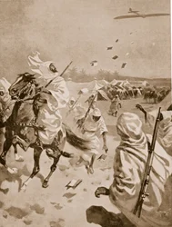Att släppa pamfletter om araberna under det italiensk-turkiska kriget, 1911-12