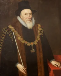 Earl of Dorset (olja på panel)