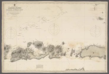 Östra skärgården, Lombok till Flores, inklusive Paternoster- och Postillonöarna; från ... Bataviska regeringens undersökningar. [Admiralty Chart], London
