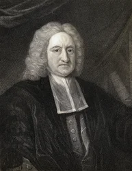 Edmond Halley (1656-1742) från Gallery of Portraits, publicerad 1833