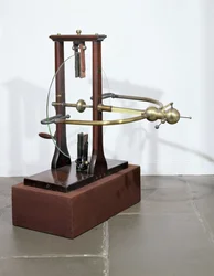Elektrostatisk plåtmaskin, efter design av Jan Ingenhousz (1730-99)