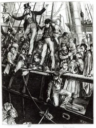 Emigrants Leaving Old England, från tidningen The Graphic, 18 december 1869