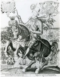 Ridsporträtt av Charles Howard