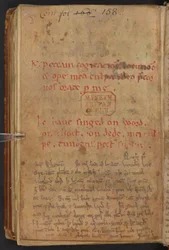 Utdrag ur Henry of Huntingdons Historia Anglorum, Cotton MS Titus D XXIV, f.156v (pergament)