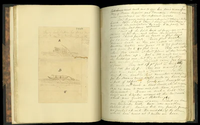 Utdrag ur brev skrivna, på en resa till de västra delarna av USA..., av Elias Fordham Pym, 1818 (se även 332335)