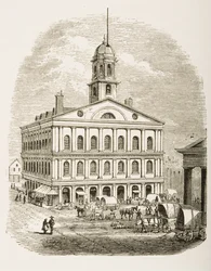 Faneuil Hall, Boston, ca 1870, från 