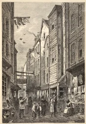 Field Lane omkring 1840