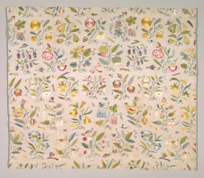 Blommorbroderier, tidigt 1600-tal