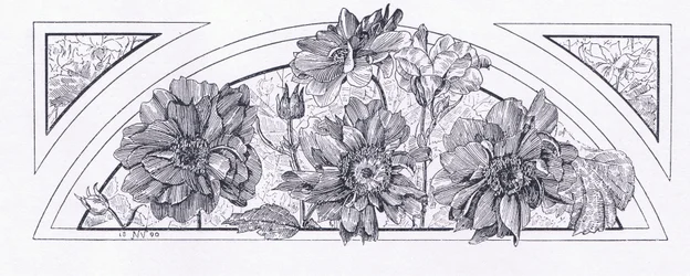 Blomsterdesign, från The Magazine of Art 1893, Cassell and Company, 1893