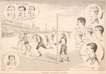 Fotboll - Ironopolis mot Stockton, 1892