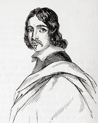 Francis Moore, brittisk läkare och astrolog, ur Old England: A Pictorial Museum, utgiven 1847