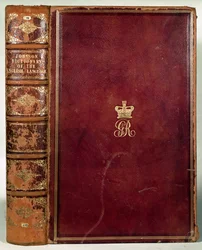 Framsidan av Johnsons Dictionary of the English Language (läder)