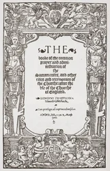 Frontispice, The Book of Common Prayer, 1549