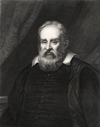 Galileo Galilei (1564-1642) från The Gallery of Portraits, publicerad 1833