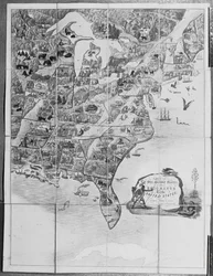 Game of the Star-Spangled Banner eller emigranter till USA, c.1840