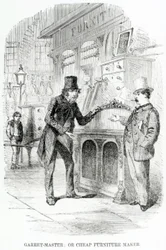 Garret-Master, eller billig möbelmakare, c.1840