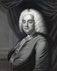 George Frideric Handel, graverad av Thomson (se även 377120)