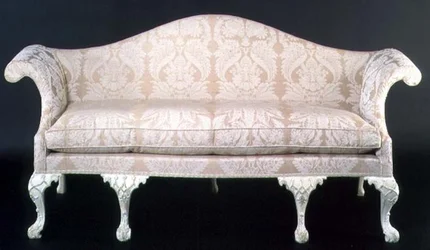 George III-soffa, stoppad och målad, slutet av 1700-talet
