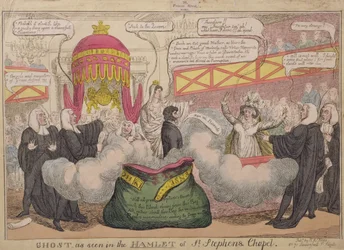Spöke som sett i Hamlet of St. Stephens Chapel, pub. 1820