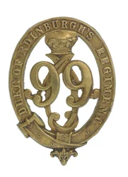 Glengarry-märke, ca 1875-81 (mässing)