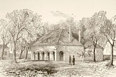 Hanover Court House, Virginia (litho)