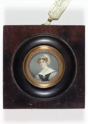 Henrietta Scott, marsjoninna av Titchfield, senare hertiginna av Portland (emalj)