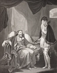 Henrik IV tillrättavisar prins Henrik, från 